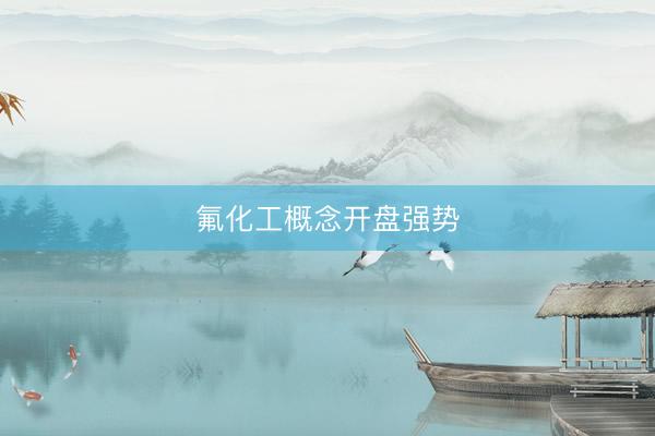 氟化工概念开盘强势