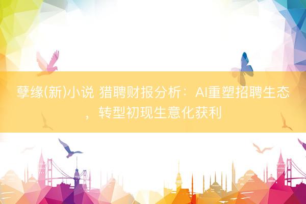 孽缘(新)小说 猎聘财报分析：AI重塑招聘生态，转型初现生意化获利